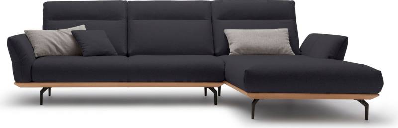 Creation BY ROLF BENZ Ecksofa CR.460, Sockel in Eiche, Winkelfüße in Umbragrau, Breite 318 cm von Creation BY ROLF BENZ