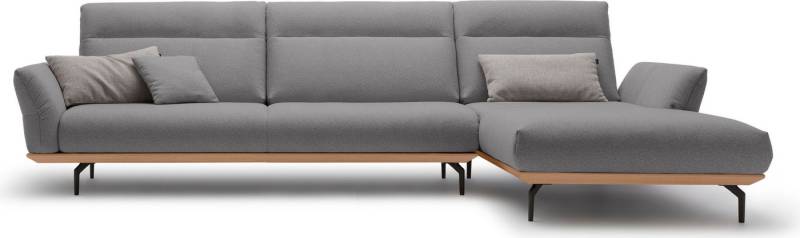 Creation BY ROLF BENZ Ecksofa CR.460, Sockel in Eiche, Winkelfüße in Umbragrau, Breite 338 cm von Creation BY ROLF BENZ