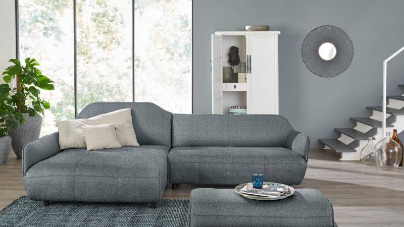 Creation BY ROLF BENZ Ecksofa CR.480, Designecksofa, L-Form, Wahlweise aus Leder oder Chenille von Creation BY ROLF BENZ