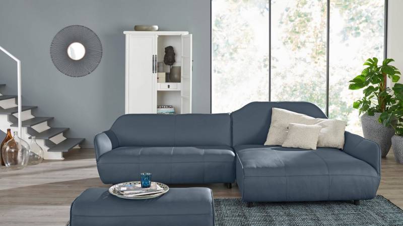 Creation BY ROLF BENZ Ecksofa CR.480, Designecksofa, L-Form, Wahlweise aus Leder oder Chenille von Creation BY ROLF BENZ