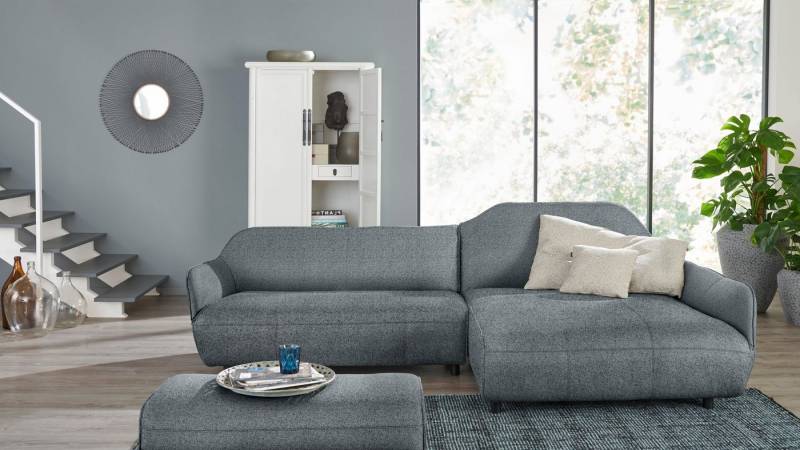 Creation BY ROLF BENZ Ecksofa CR.480, Designecksofa, L-Form, Wahlweise aus Leder oder Chenille von Creation BY ROLF BENZ
