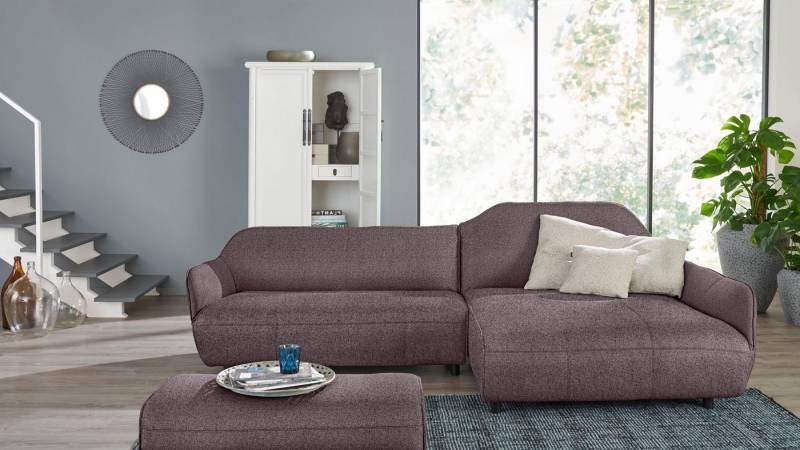 Creation BY ROLF BENZ Ecksofa CR.480, Designecksofa, L-Form, Wahlweise aus Leder oder Chenille von Creation BY ROLF BENZ