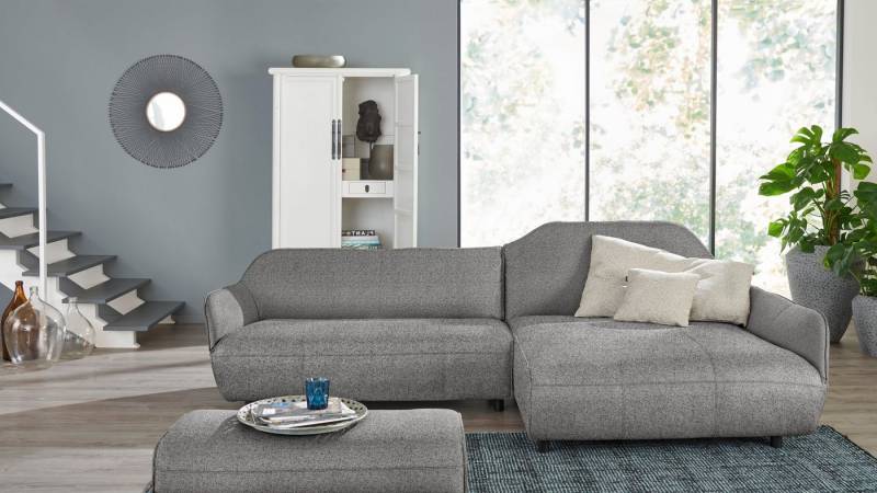 Creation BY ROLF BENZ Ecksofa CR.480, Designecksofa, L-Form, Wahlweise aus Leder oder Chenille von Creation BY ROLF BENZ