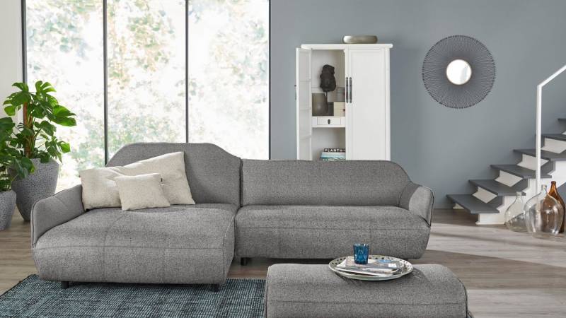 Creation BY ROLF BENZ Ecksofa CR.480, Designecksofa, L-Form, Wahlweise aus Leder oder Chenille von Creation BY ROLF BENZ