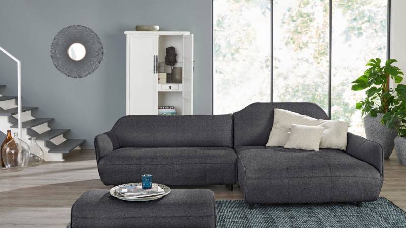 Creation BY ROLF BENZ Ecksofa CR.480, Designecksofa, L-Form, Wahlweise aus Leder oder Chenille von Creation BY ROLF BENZ