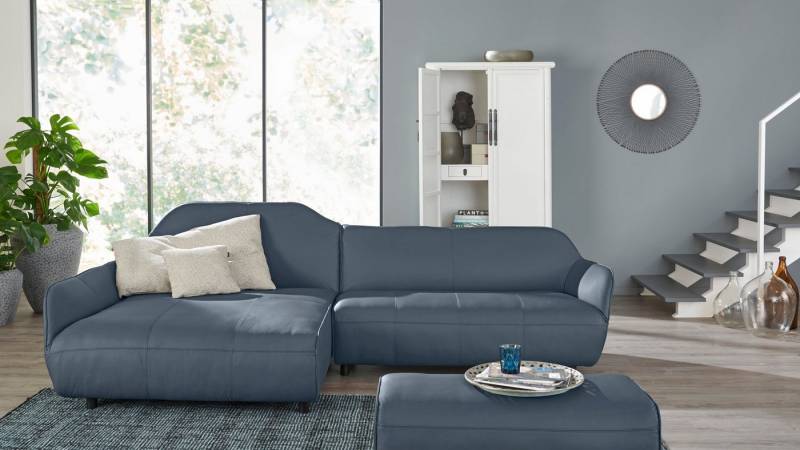 Creation BY ROLF BENZ Ecksofa CR.480, Designecksofa, L-Form, Wahlweise aus Leder oder Chenille von Creation BY ROLF BENZ