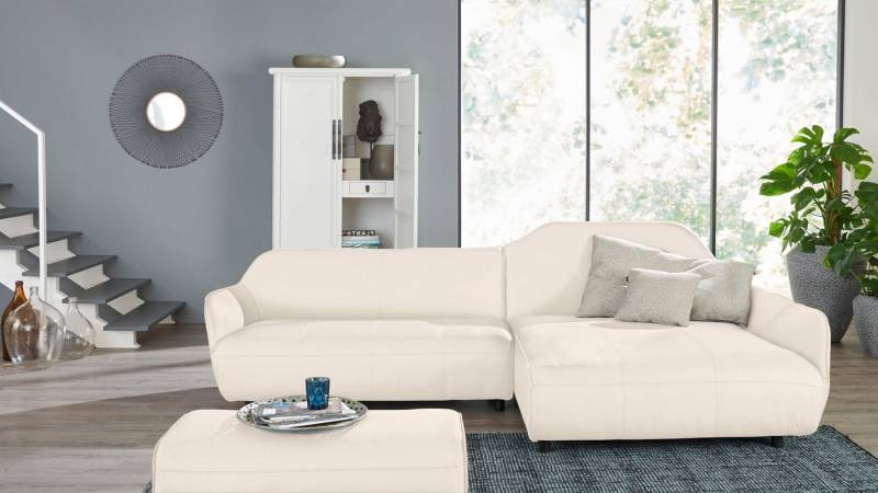 Creation BY ROLF BENZ Ecksofa CR.480, Designecksofa, L-Form, Wahlweise aus Leder oder Chenille von Creation BY ROLF BENZ
