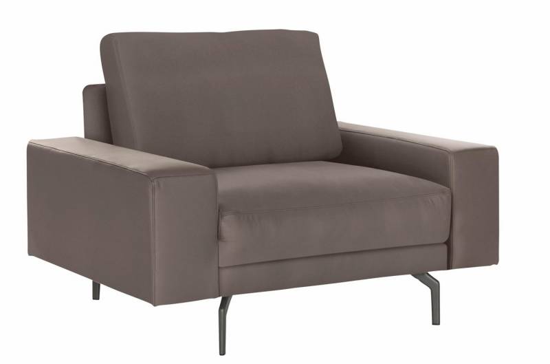 Creation BY ROLF BENZ Sessel CR.450, Designsessel, Loungesessel, Armlehne breit niedrig, Alugussfüße in umbragrau, Breite 120 cm von Creation BY ROLF BENZ