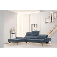 Creation BY ROLF BENZ Ecksofa "CR.420, Designecksofa, L-Form", in 2 Qualitäten, Holzrahmen in Eiche Natur oder Nußbaum, Breite 313 cm von Creation By Rolf Benz