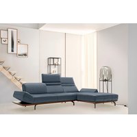 Creation BY ROLF BENZ Ecksofa "CR.420, Designecksofa, L-Form", in 2 Qualitäten, Holzrahmen in Eiche Natur oder Nußbaum, Breite 313 cm von Creation By Rolf Benz