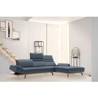Creation BY ROLF BENZ Ecksofa "CR.420, Designecksofa, L-Form", in 2 Qualitäten, Holzrahmen in Eiche Natur oder Nußbaum, Breite 313 cm von Creation By Rolf Benz