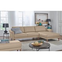 Creation BY ROLF BENZ Ecksofa "CR.450, Designecksofa, L-Form", Armlehne Schnecke modern Landhaus, Breite 262 cm, Fuß Nussbaum Creation BY ROLF BENZ Ecksofa "CR.450, Designecksofa, L-Form", Armlehne Schnecke modern Landhaus, Breite 262 cm, Fuß Nussbaum von Creation By Rolf Benz