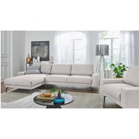 Creation BY ROLF BENZ Ecksofa "CR.450, Designecksofa, L-Form", Armlehne breit und niedrig, Alugussfüße in umbragrau, Breite 274 cm von Creation By Rolf Benz