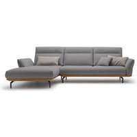 Creation BY ROLF BENZ Ecksofa "CR.460", Sockel in Nussbaum, Winkelfüße in Umbragrau, Breite 318 cm von Creation By Rolf Benz