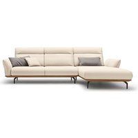 Creation BY ROLF BENZ Ecksofa "CR.460", Sockel in Nussbaum, Winkelfüße in Umbragrau, Breite 318 cm von Creation By Rolf Benz