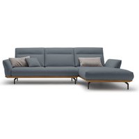 Creation BY ROLF BENZ Ecksofa "CR.460", Sockel in Nussbaum, Winkelfüße in Umbragrau, Breite 318 cm von Creation By Rolf Benz