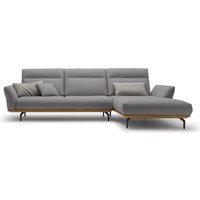 Creation BY ROLF BENZ Ecksofa "CR.460" Sockel in Nussbaum, Winkelfüße in Umbragrau, Breite 318 cm von Creation By Rolf Benz