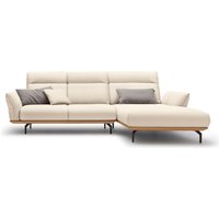 Creation BY ROLF BENZ Ecksofa "CR.460" Sockel in Eiche, Alugussfüße in umbragrau, Breite 298 cm von Creation By Rolf Benz