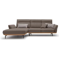 Creation BY ROLF BENZ Ecksofa "CR.460", Sockel in Eiche, Alugussfüße in umbragrau, Breite 298 cm von Creation By Rolf Benz