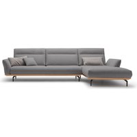 Creation BY ROLF BENZ Ecksofa "CR.460", Sockel in Eiche, Winkelfüße in Umbragrau, Breite 338 cm von Creation By Rolf Benz