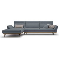 Creation BY ROLF BENZ Ecksofa "CR.460", Sockel in Nussbaum, Winkelfüße in Umbragrau, Breite 338 cm von Creation By Rolf Benz