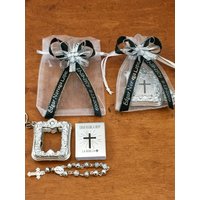 12 Mini Bibeln Und Rosenkranz Personalisierte Erinnerung An Verstorbenen Favor Recuerdo Personalizado Con Rosario Para Fieles Difuntos von CreationsAndrea