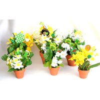 st. Patrick's Day Miniatur-Blumentöpfe Mit Miniatur-Kunstblumen | Nicht 112 von CreationsByBronte