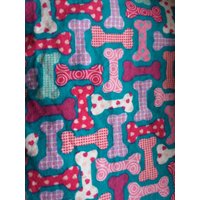Hund Knochen Thema Doppelseitige Flanell Baby Decke Wunderliche von CreationsbySpike