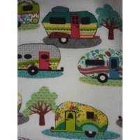 Pop-Up Camper Doppelseitige Flanell Babydecke von CreationsbySpike