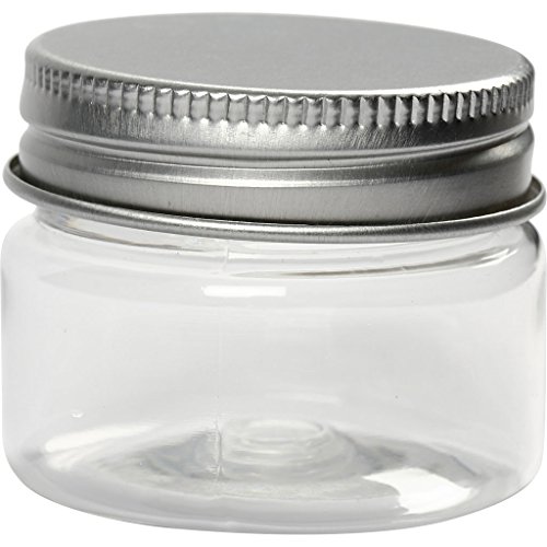 Creativ Company 13178 Krug Rund Kunststoff Transparent - Behälter (45 mm, 35 mm, 10 Stück(e)) von Creativ Company