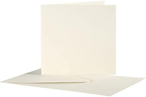Creativ Company 23708 Karten und Umschläge, Cremefarben, 10 Stück von Creativ Company