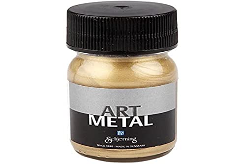 Creativ Company Art Metal Farbe, 30 ml, helles Gold von Creativ Company