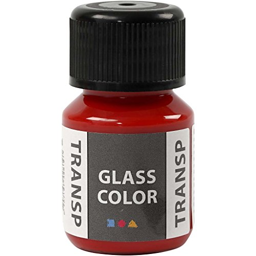 Creativ Company Glasfarbe Transparent, 35 ml, Rot von Creativ Company