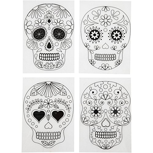 Mystik-Blätter"Shrink Plastic" mit Motiven, Blatt 10,5 x 14,5 cm, matt, transparent, Totenkopf, 4 Blätter sortiert Mystik-Blätter"Shrink Plastic" mit Motiven, Blatt 10,5 x 14,5 cm, matt, transparent, Totenkopf, 4 Blätter sortiert von Creativ