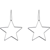 Creativ deco Dekostern "Weihnachtsstern, Weihnachtsdeko" aus Metall, Hängedekoration, 2er Set, Ø ca. 40 cm von Creativ Deco