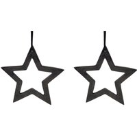 Creativ deco Dekostern "Weihnachtsstern, Weihnachtsdeko", (2 St.), modernes Cut-Out-Design von Creativ Deco