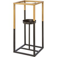 Creativ deco Kerzenhalter, (1 St.), mit Glas, für Stumpenkerzen, Höhe ca. 50 cm von Creativ Deco