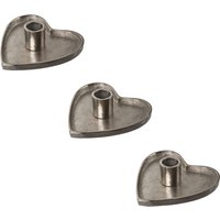 Creativ deco Kerzenhalter in eleganter Herzform, 3er Set von Creativ Deco