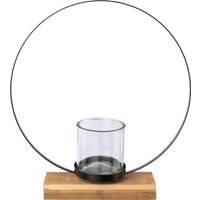 Creativ deco Teelichthalter auf edlem Holzfuß, Höhe ca. 39 cm von Creativ Deco