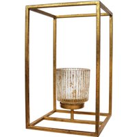 Creativ deco Teelichthalter "Weihnachtsdeko", (1 St.), Glas mit Reliefstruktur von Creativ Deco