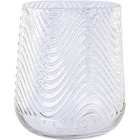 Creativ deco Tischvase "Vase aus Glas, mit Relief-Struktur-Oberfläche", (1 St.), oval, Höhe ca. 21 cm von Creativ Deco