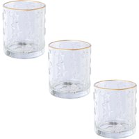 Creativ deco Windlicht "Weihnachtsdeko" klares Glas mit Stern-Struktur von Creativ Deco