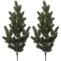 Creativ deco Winterliche Kunstpflanze "Weihnachtsdeko", Zweig im 2er Set von Creativ Deco