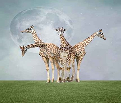 Crealuxe Mousepad personalisiert - Giraffen - Mauspad mit Motiv, Spruch oder Wunschtext – Mousepad für Büro/Gaming – Geschenkartikel Computerzubehör – optional mit Namen oder Foto von Creativ Deluxe
