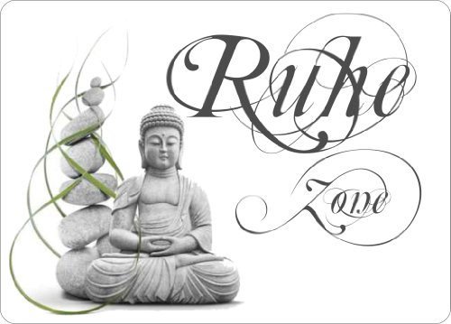 Creativ Deluxe Hochglanz Dekoschild Ruhezone von Creativ Deluxe