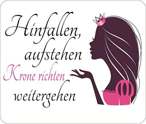 Creativ Deluxe Mousepad/Mauspad Hinfallen - aufstehen - Krone richten - weitergehen Mousepad - lustige mousepads - Geschenkartikel - Computerzubehör von Creativ Deluxe