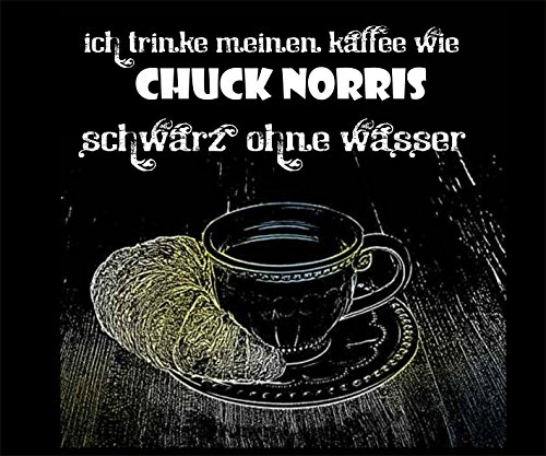Creativ Deluxe Mousepad/Mauspad ich trinke Meinen Kaffee wie Chuck Norris Mousepad - lustige mousepads - Geschenkartikel - Computerzubehör von Creativ Deluxe