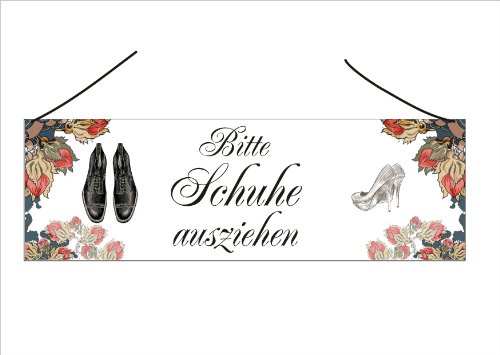 Creativ Deluxe Vintage Türschild Bitte Schuhe ausziehen von Creativ Deluxe