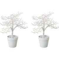 Creativ green Künstlicher Weihnachtsbaum "Weihnachtsdeko", im farblich passenden Topf und mit Glitzer-Optik von Creativ Green