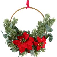 Creativ green Kunstkranz "Weihnachtsstern-Kranz", mit Metallring von Creativ Green